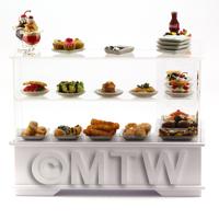 the front of Dolls House Miniature Dessert Counter