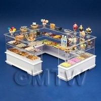 Complete Triple Dessert Sweet Shop Counter