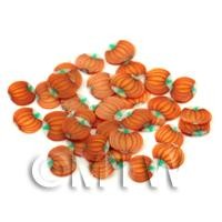 50 Pumpkin Cane Slices - Nail Art (FNS02)