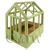 Self Assembly Wood Greenhouse With Removable Roof