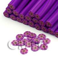 Handmade Purple Flower Nail Art Cane (FNC14)