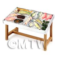 Dolls House Miniature Stocked Fish Counter (FC1)