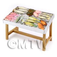 Dolls House Miniature Stocked Fish Counter (FC2)