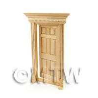 Dolls House Miniature External Door and Decorative Frame