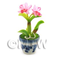 Dolls House Miniature Pink Orchid