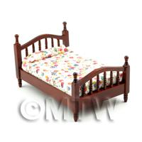 Dolls House Miniature Classic Style Small Single Bed 