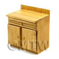 Piece Oak Kitchen Set Dolls House Furniture (FRS7)  