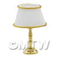 Dolls House Miniature Table Lamp with White Shade