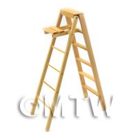Dolls House Miniature Wooden Step Ladder