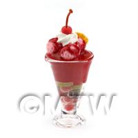 Miniature Strawberry and Vanilla Cream Fruit Surprise