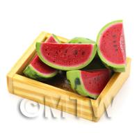 Wooden Crate of Hand Made Water Melon Quarters