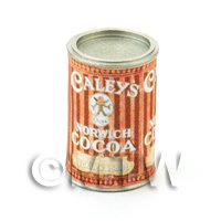 Dolls House Miniature Can Of Caleys Norwich Cocoa Powder
