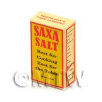 Dolls House Miniature 1940s Saxa Table Salt Box