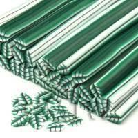 Handmade Green Leaf Cane - Nail Art (CNC10)