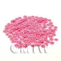 50 Pink Flower Cane Slices - Nail Art (CNS12)