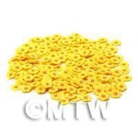50 Yellow Flower Cane Slices - Nail Art (CNS15)
