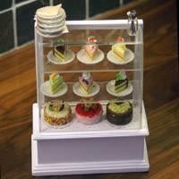 Dolls House Miniature Stocked Cake Display Counter