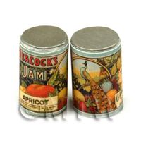Dolls House Miniature Peacocks Apricot Jam Can (1890s)