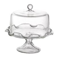 Dolls House Miniature Glass Cake Stand with Rounded Top (N)
