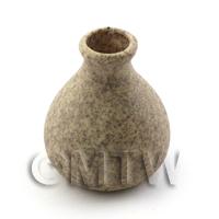 Dolls House Miniature Round Bottom Stoneware Vase
