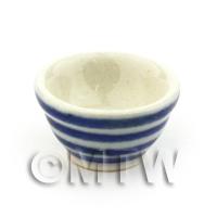 Dolls House Miniature Small Striped Mixing Bowl 