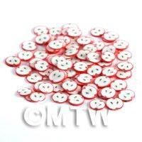 50 Fimo Red Apple Nail Art Cane Slices (NS80)