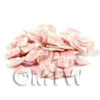 50 Pink Nougat Nail Art Slices (09NS12)