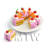 Miniature Whole Sliced Cherry And Orange Cake 