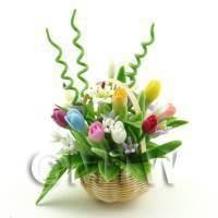 1/12th scale - [EOL]Dolls House Miniature Mixed Flower Bouquet 