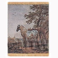Dolls House Miniature Large Tapestry With Horses (TAPSR03)