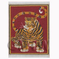 Dolls House Miniature Small Woven Tiger Tapestry (TAPXSR05)