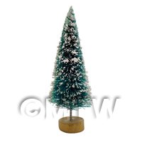 Dolls house Miniature Small Christmas Tree with Snow