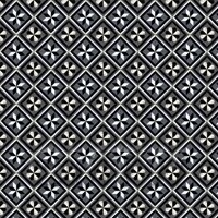 1:12th Charcoal And Grey Geometric Design Tile Sheet With Dark Grout