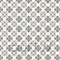 1:12th Grey And Black Styalised Pattern Tile Sheet With Grey Grout