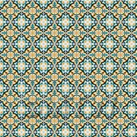 1:12th Orange And Green Aztec Style Tile Sheet With Grey Grout