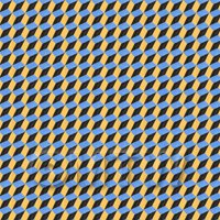 1:12th 3D Effect Blue, Yellow And Black Design Tile Sheet