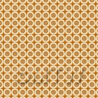 1:12th Orange/Brown Styalised Wheel Design Tile Sheet With Orange Grout