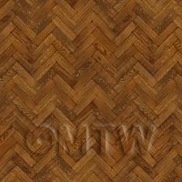 Pack of 5 Dolls House Parquet Flooring 9 Inch Pale Cocoa Oak Strip Effect Sheets