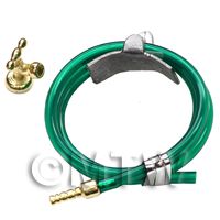 Dolls House Miniature 1:12th Scale Garden Hose And Faucet