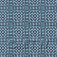 1:48th Navy, Pale And Sky Blue Ornate Tile Sheet With Blue Grout