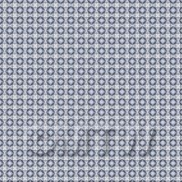 1:48th Mixed Blue Ornate Pattern Tile Sheet With Light Grey Grout