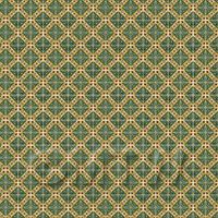 1:24th Green Star With Flower Border Tile Sheet With White Grout