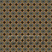 1:24th Dark Orange And Blue Aztec Style Tile Sheet With Brown Grout