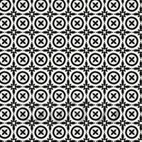 1:24th Black Bordered Floral Circle Design Tile Sheet With Black Grout