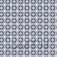 1:24th Mixed Blue Ornate Pattern Tile Sheet With Light Grey Grout