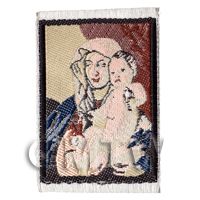 Dolls House 17th Century Tapestry Woman And Child (17MINI02)