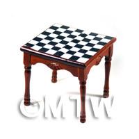 Dolls House Miniature Chess Table