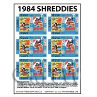 Dolls House Miniature Packaging Sheet of 6 Shreddies Cereal Boxes