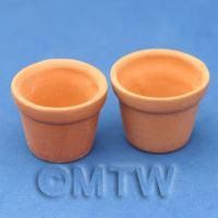 Dolls House Miniature Pair of Tree Planters Style A