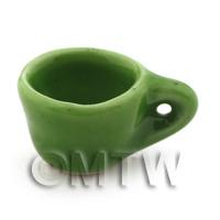 11mm Dolls House Miniature Green Coffee Cup